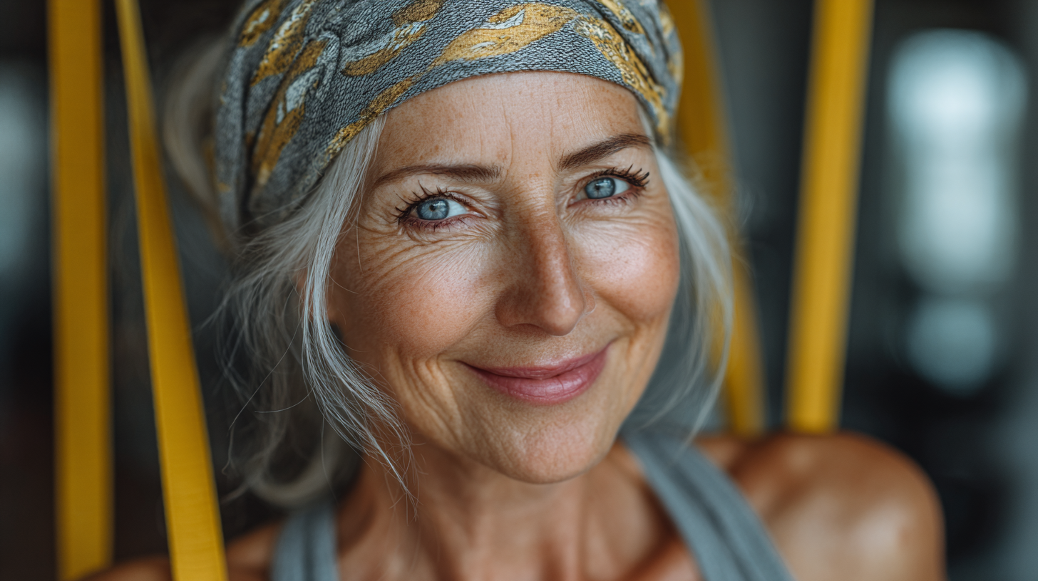 Радісна група людей після заняття творчим рухом